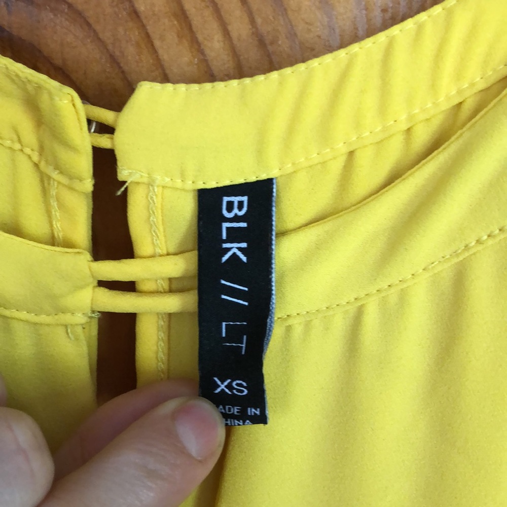 Yellow Flowy Yellow Tank - Picture 8 of 10